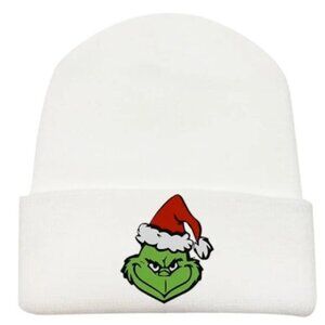 New White Christmas Beanie Hat